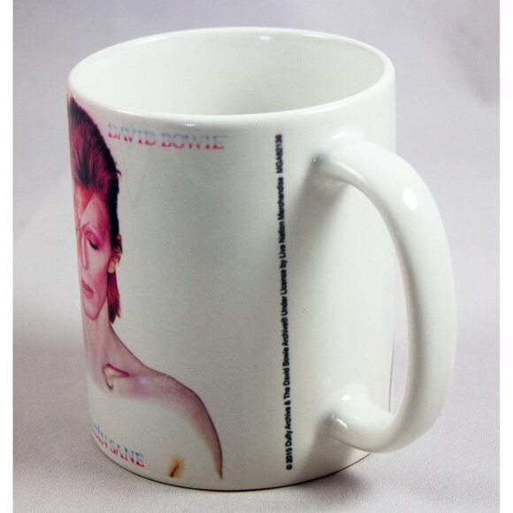 David Bowie Aladdin Sane 2015 Coffee Mug 10oz Musician Artist Lightning Bolt - Picture 2 of 7
